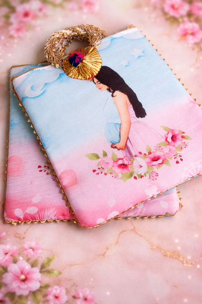 Baby Shower Designer Gift Bag | Mom-to-Be Zipper Pouch
