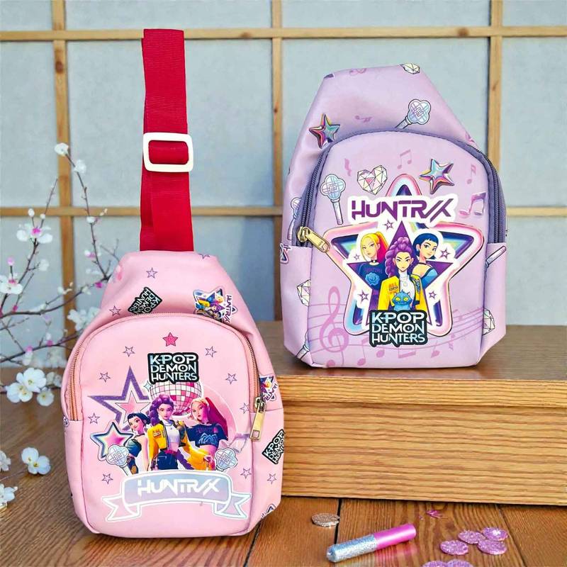 K-Pop Inspired Kids Sling Bag | Music Theme Crossbody Shoulder Bag for Girls