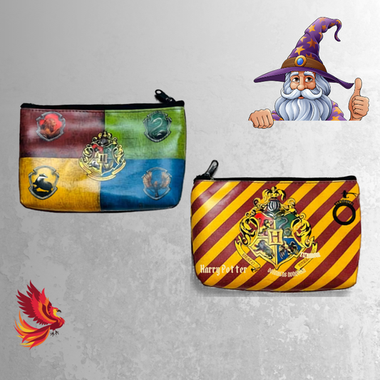 Wizard School Theme Zipper Pouch for Kids | Magic Character Pencil Case | Cartoon Stationery Pouch for School